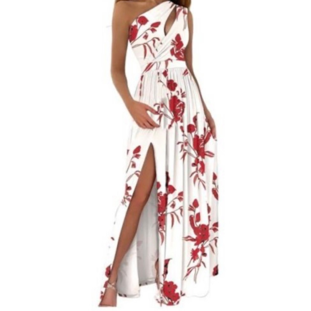 NWT Gorgeous asymmetrical one shoulder dress.  Size M (8-10)